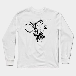 Dirt Bike Wheelie Long Sleeve T-Shirt